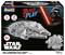 Model kompleta vesoljske ladje 'Star Wars Millennium Falcon' z motivom Dartha Vaderja, z ikonami za luči in zvok, primeren za starost 6+. Vsebuje 19 delov.