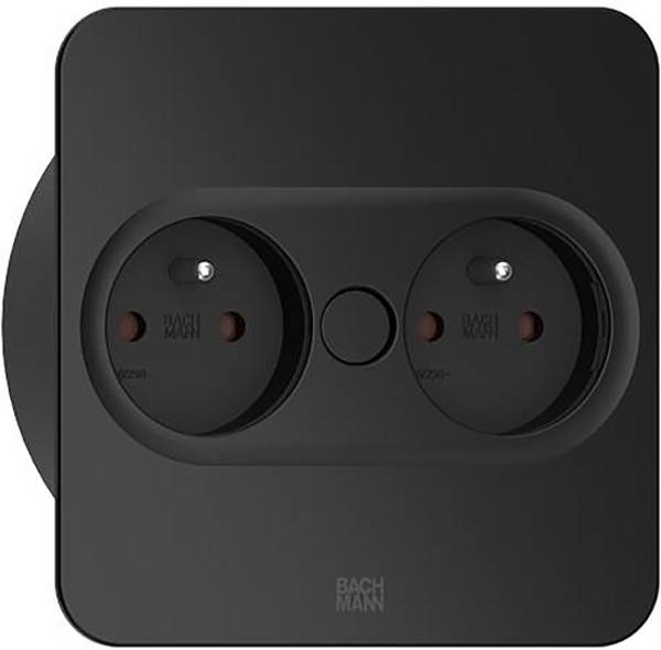 Bachmann 946.103 pokrovni disk  črna vtičnica