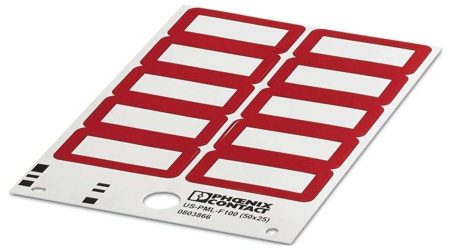 Phoenix Contact 0803866 oznake Požarni detektor samolepilna folija (Š x V) 50 mm x 25 mm 0 mm 50 mm 10 kos