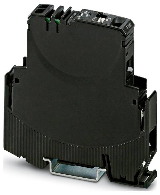 Črni elektronski relej-modul z vhodnimi in izhodnimi priključki, namenjen nadzoru električnih naprav v avtomatizacijskih sistemih.