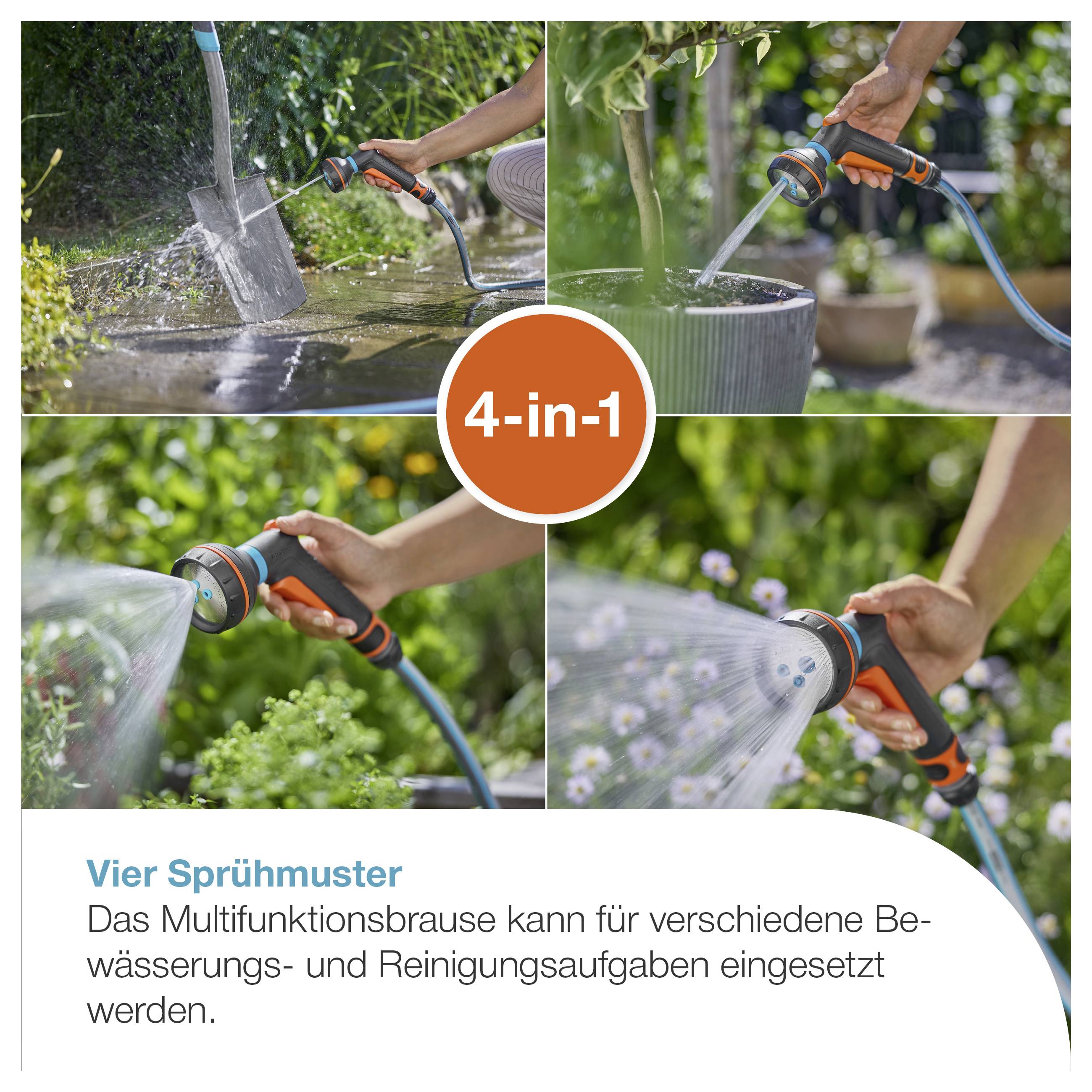 GARDENA 18372-20 Classic Multifunktionsbrause Starter Set pršilna brizgalka-1