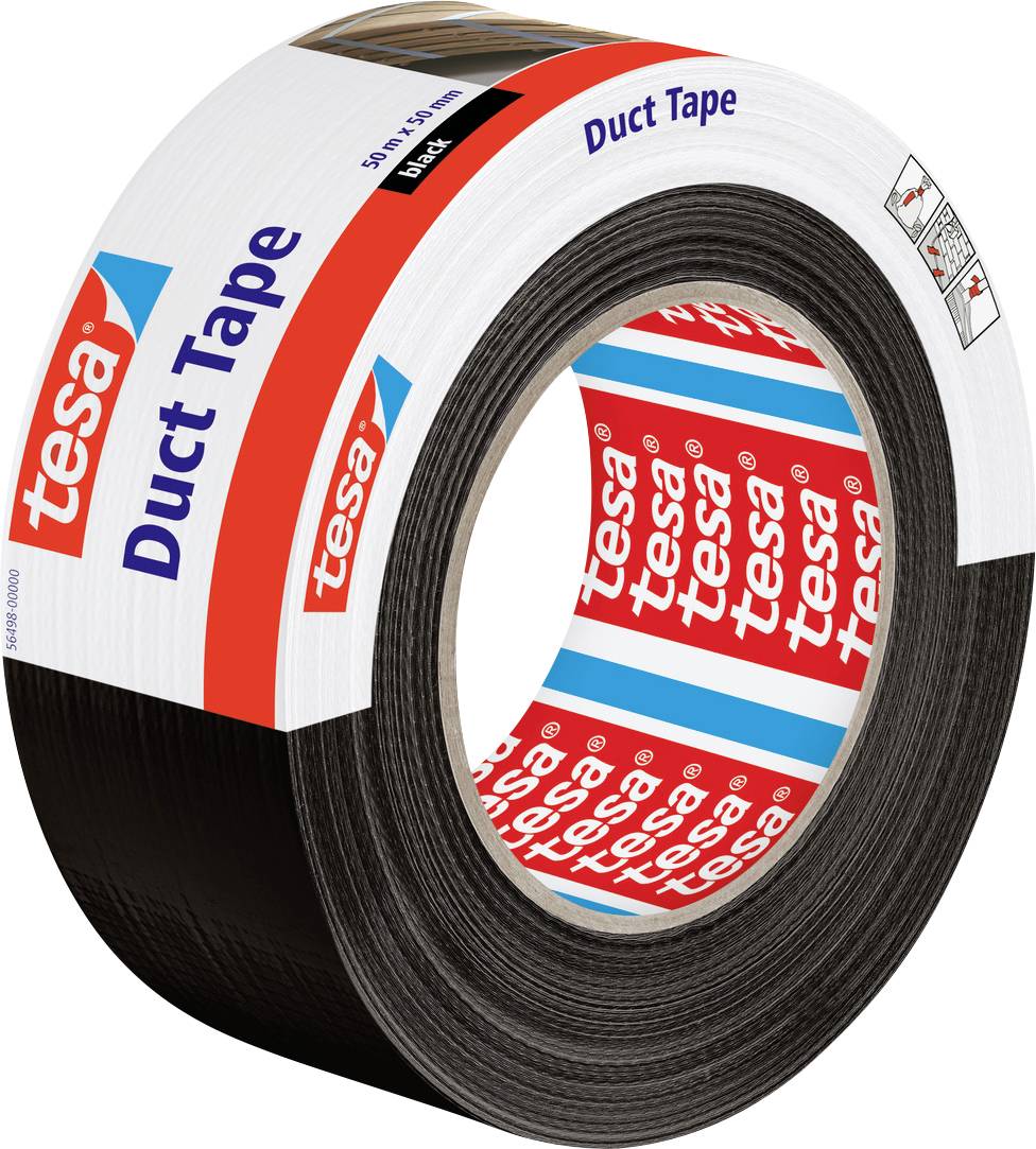 Paket štirih majhnih samolepljivih kavljev blagovalnega znamke Tesa Powerstrips, zasnovanih za enostavno pritrditev in odstranitev, z mejo nosilnosti 1 kg.