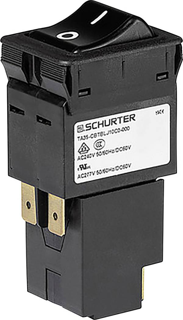 Schurter 3-150-711 zaščitno stikalo thermisch-magnetisch 240 V/AC, 60 V/DC 10 A 1 x vklop/(izklop) IP40 (spredaj) zaskočno 1 kos