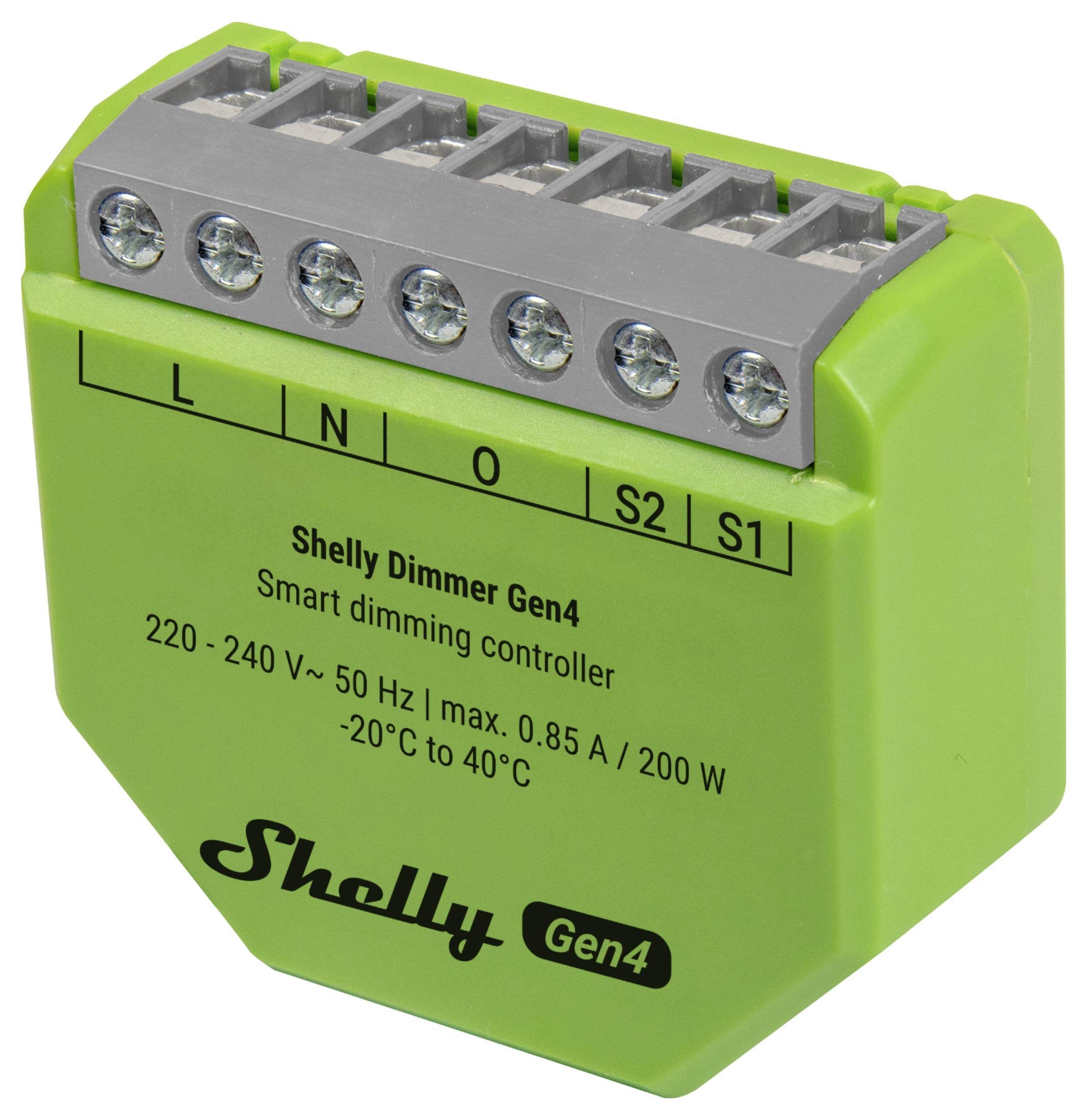 Shelly Dimmer Gen4 Shelly zatemnilnik Wi-Fi, Bluetooth, ZigBee-1