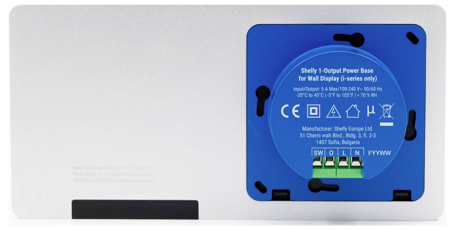 Shelly Wall Display X2i Silver Shelly stenski zaslon na dotik Wi-Fi, Bluetooth-11