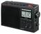 Radio z digitalnim zaslonom, ki prikazuje »3:12« in »Top Hits«. Ima pasove DAB, FM in AM, Bluetooth in kontrolnike za glasnost, visoke frekvence in basove.