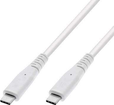 Value USB-C kabel  USB 3.2 gen.2 USB-C® vtič, USB-C® vtič 5 m bela  11.99.9066