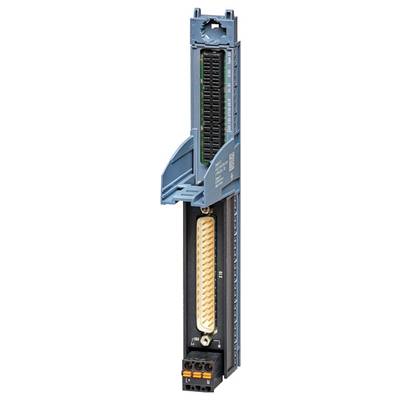 'Siemens SIMATIC modul digitalnega vhoda z odprtim pokrovom, ki razkriva notranje vezne komponente. Prikazani model: 6ES7321-1BL00-0AA0.'