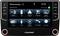 Zaslon avtoradijskega zaslona prikazuje datum, čas in možnosti: FM Radio, USB, Android Auto, BT Music, Night Display in drugo.