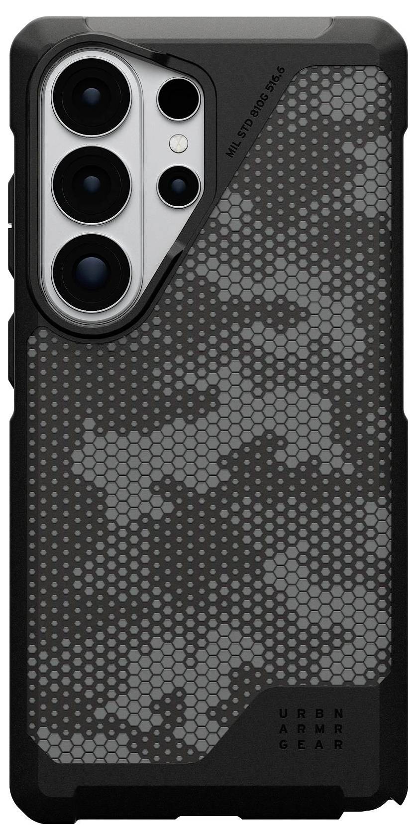 Črna Otterbox torbica za telefon s primesom za pas, oblikovana tako, da varno drži mobilno napravo.
