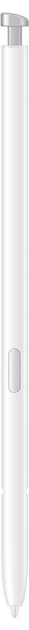 Elegantna, bela, cilindrična pisala s srebrno sponko na vrhu.