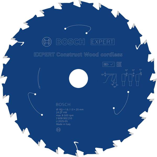 Bosch Accessories 2608902210 2608902210 list krožne žage Število zobcev (na colo): 24 1 kos-8