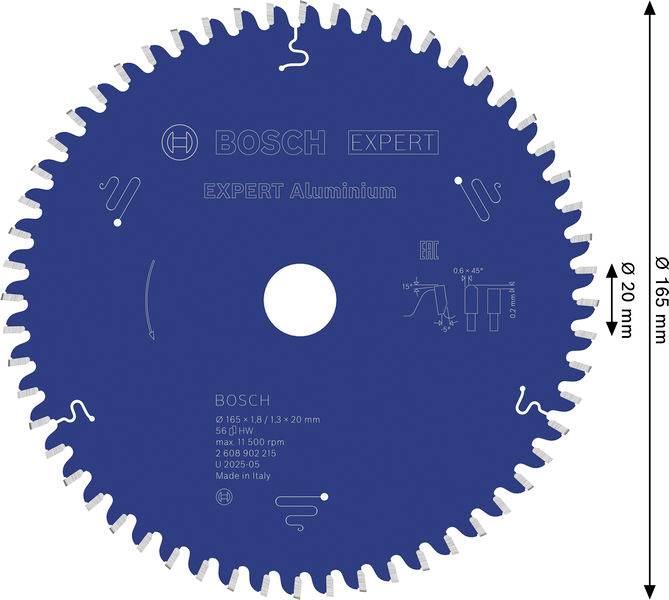 Bosch Accessories 2608902215 2608902215 list krožne žage Število zobcev (na colo): 56 1 kos-1