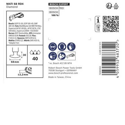Bosch Accessories 2608902083 2608902083 diamant Brusilni list za večnamensko orodje 68 mm 1 kos-0