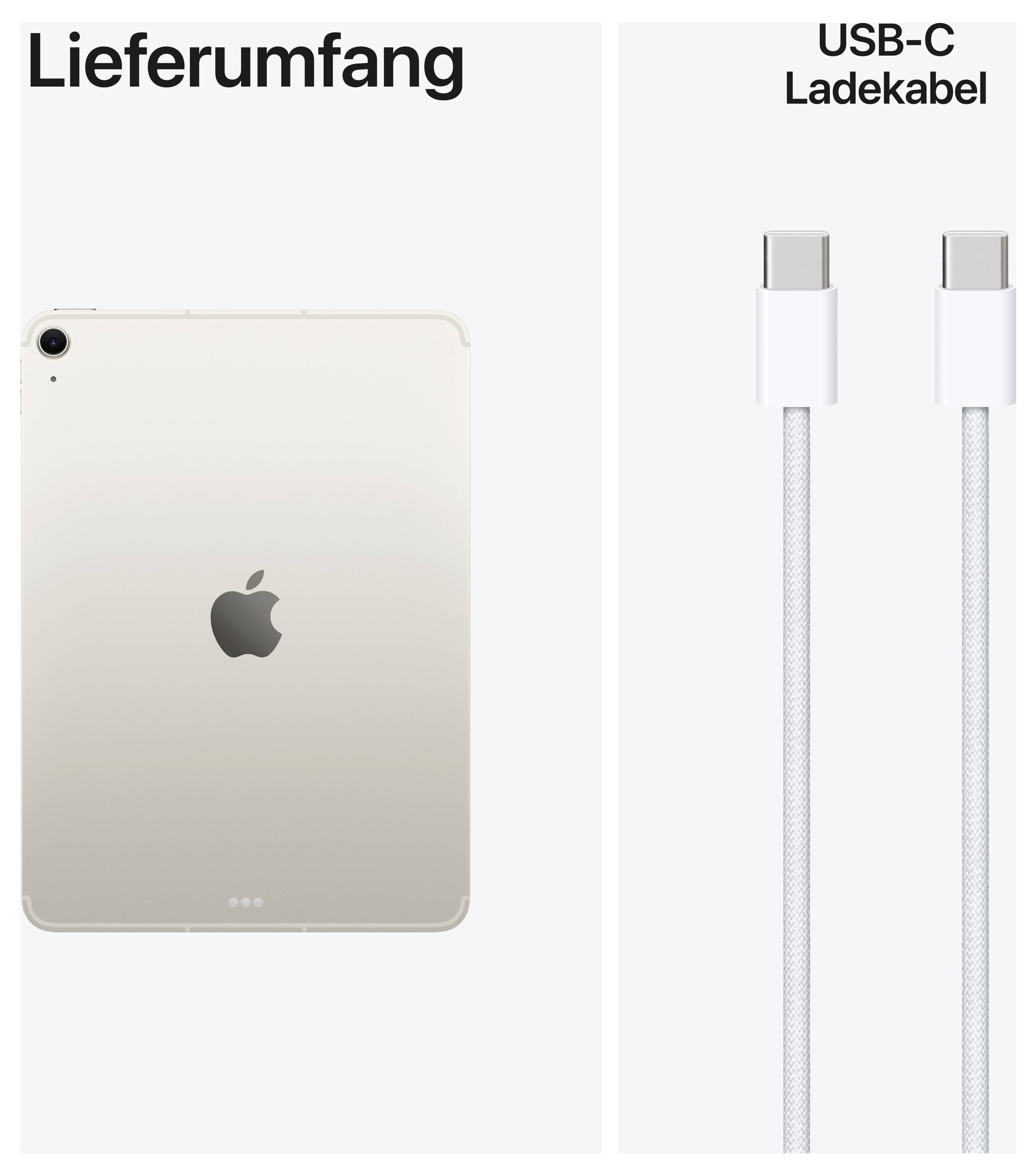 'Obseg dobave': Slika tablice in kabla za polnjenje USB-C.