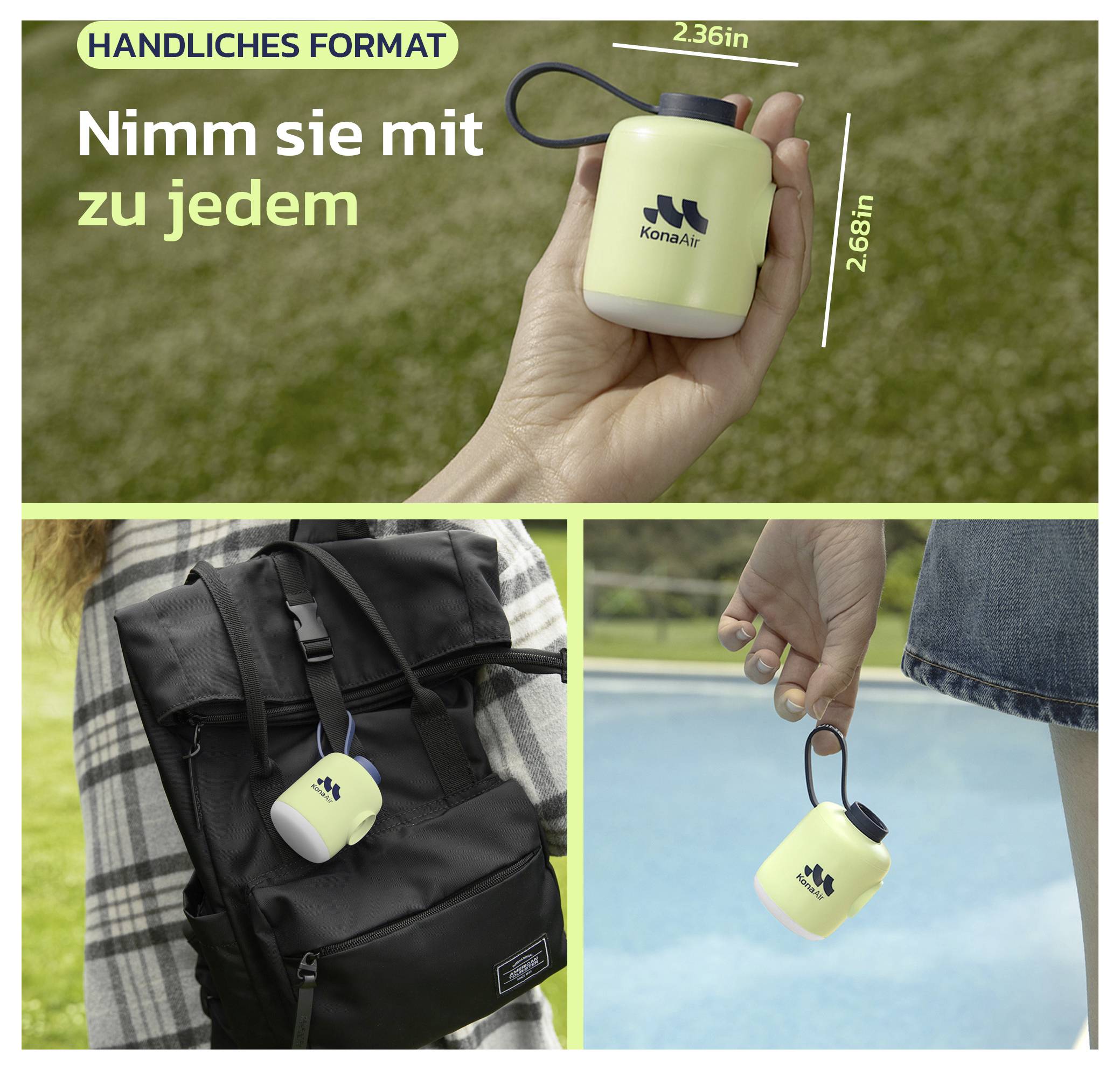 Woowind WO-V05-W akumulatorski kompresor Weiß-12