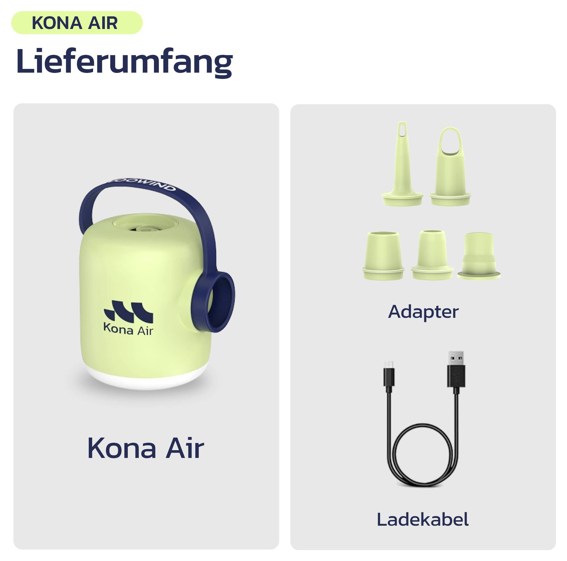 Woowind WO-V05-W akumulatorski kompresor Weiß-13