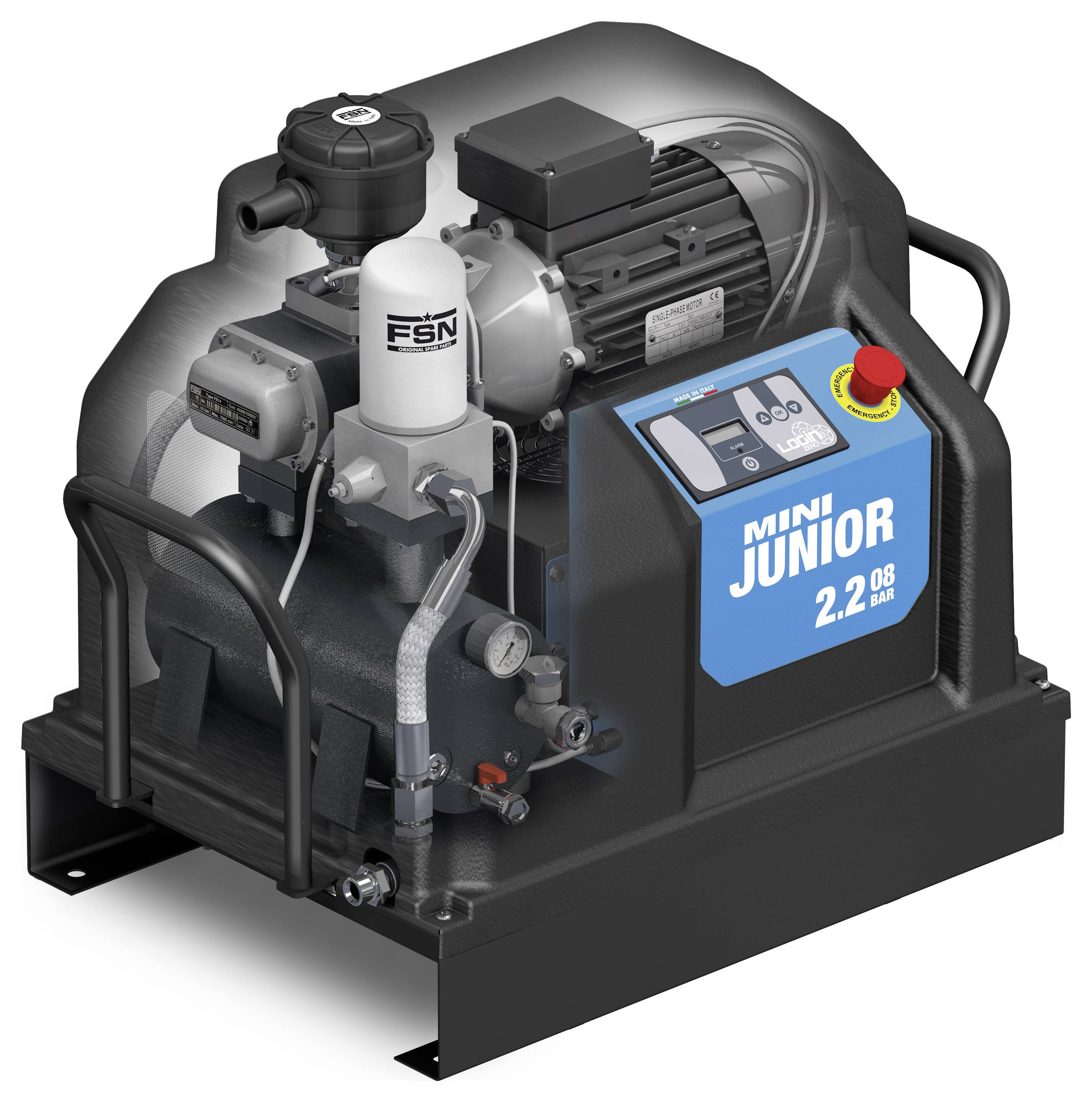 Aerotec pnevmatski vijačni kompresor mini JUNIOR 2,2-08 M / 230 V 8 bar-1