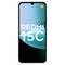 Pametni telefon pogled od spredaj, ki prikazuje »REDMI 15C« na zaslonu z modrim gradientnim ozadjem.