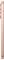 Pogled od strani na eleganten pametni telefon, barve rose gold, z izstopajočim zadnjim modulom kamere s tremi lečami.