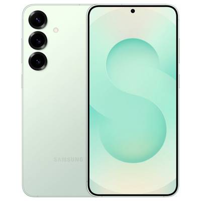Detaljni pogled od strani na svetlo meto-zeleni pametni telefon, ki prikazuje njegov tanek rob in bočne gumbe.