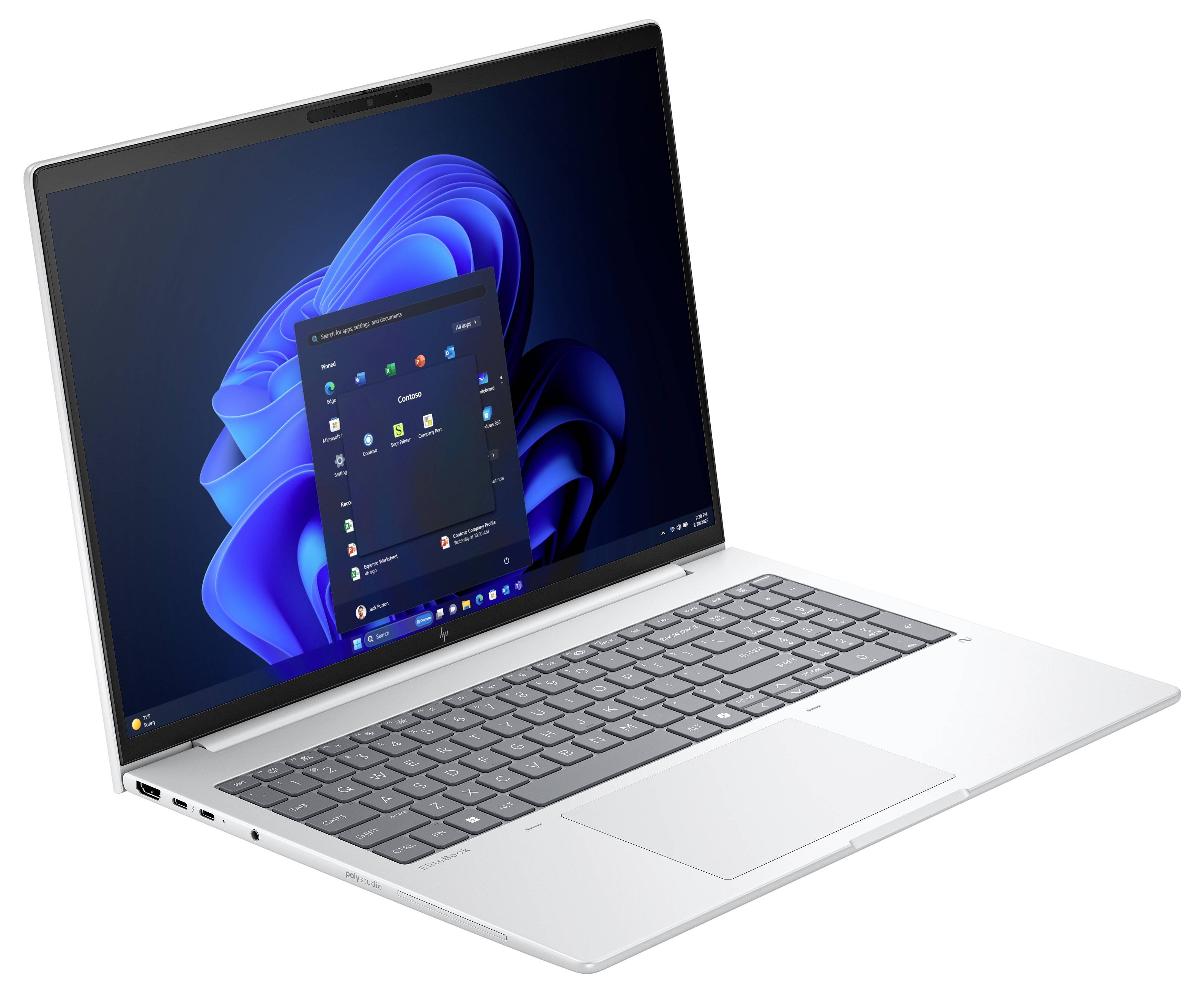 'Razpoložljivi priključki' na prenosniku: NanoSIM (opciono), USB Type-A, USB Type-C, Thunderbolt, HDMI, priključek za slušalke, Kensingtonska ključavnica.