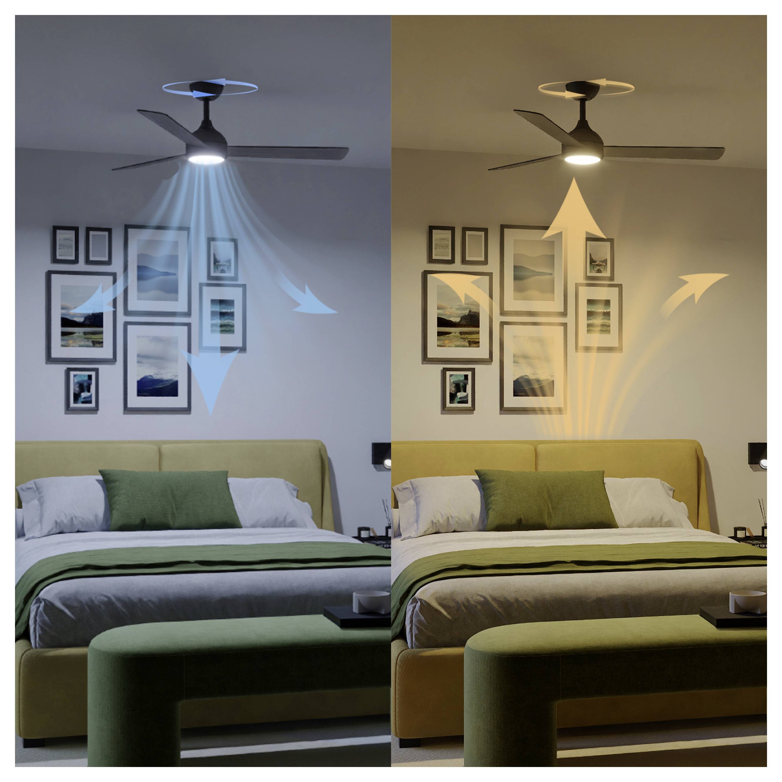 Philips LED Civx stropni ventilator 32 W z daljinskim upravljalnikom, možnost zatemnitve-3