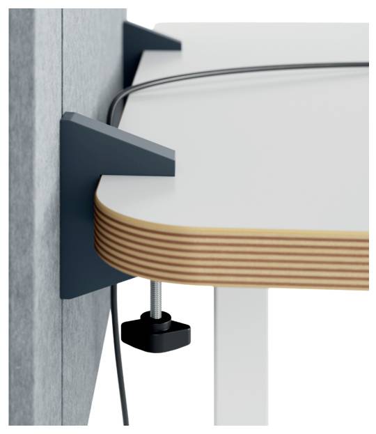 Leitz 61220085 namizna predelna stena poliester siva-10