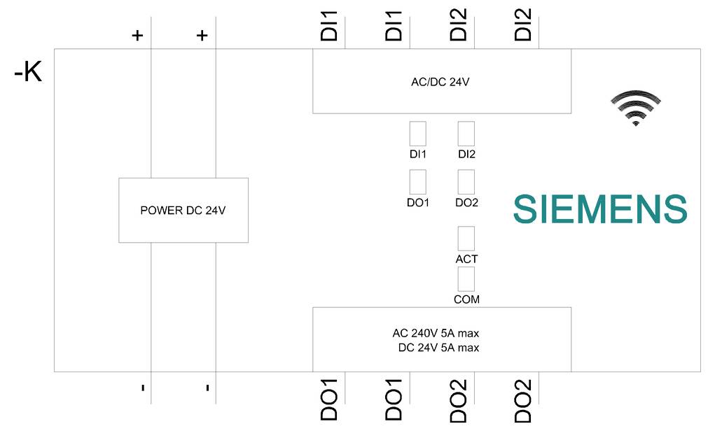 digitalni vhodno-izhodni modul din-letev Siemens 5TT4322-2MC 24 V/DC 5 A Piece 1 kos-1