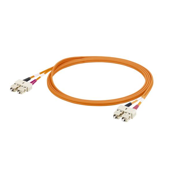Weidmüller 8876350200 steklena vlakna optična vlakna Patch kabel 20 m oranžna [1x SC-dupleks - 1x SC-dupleks] Multimode -0