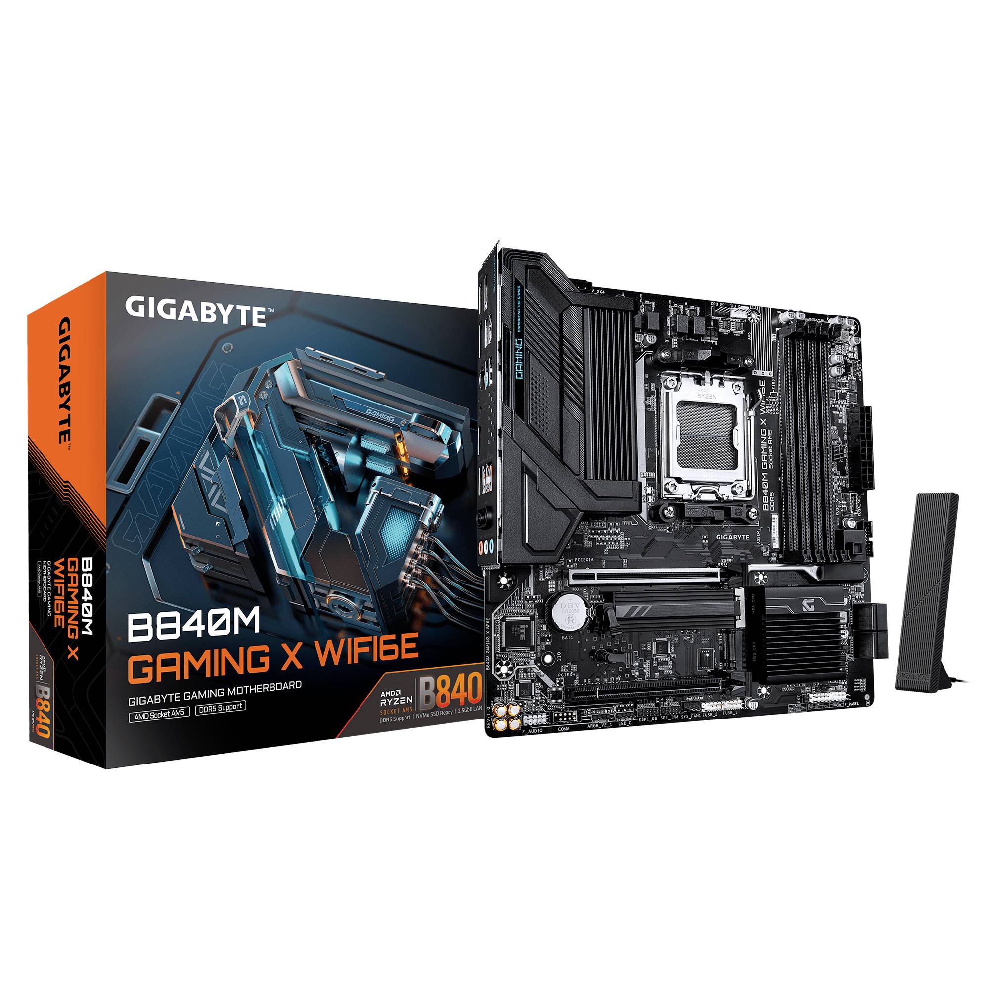 Gigabyte GAMING X WIFI6E matična plošča Podnožje (PC) #####AMD AM5 Faktor oblike (podrobnosti) Micro-ATX Matična plošča--0