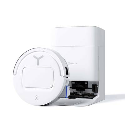ECOVACS DEX68-13EC robotski sesalnik in krpa bela nadzor z aplikacijo, brez vrečke za prah, s funkcijo brisanja-0