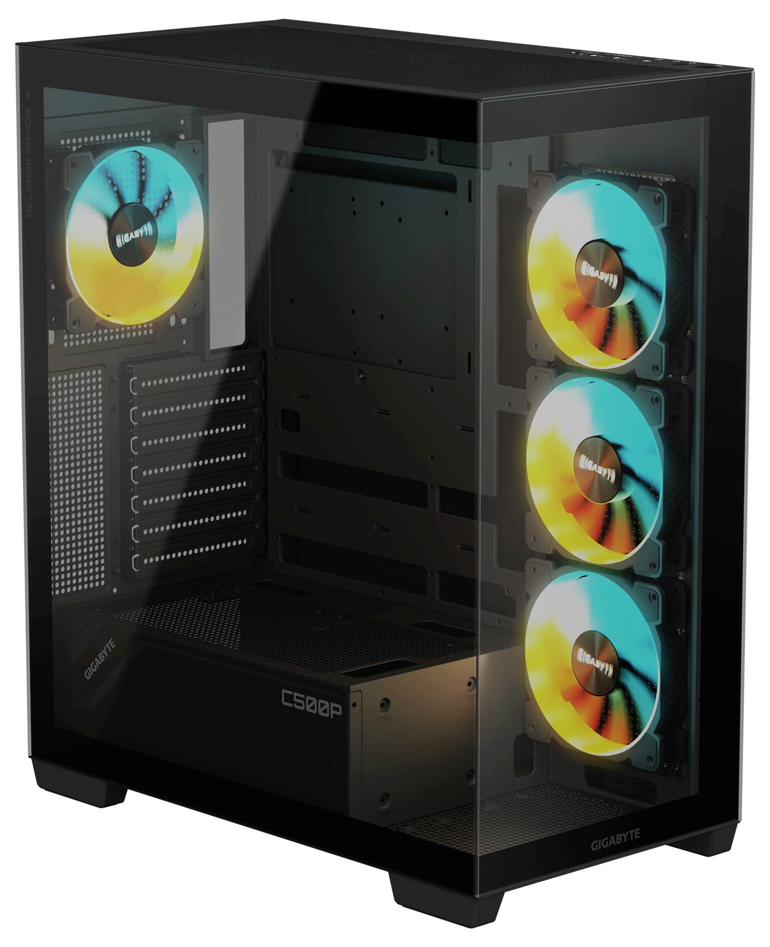 Gigabyte GB-C500P ST midi-tower računalniško ohišje črna-4