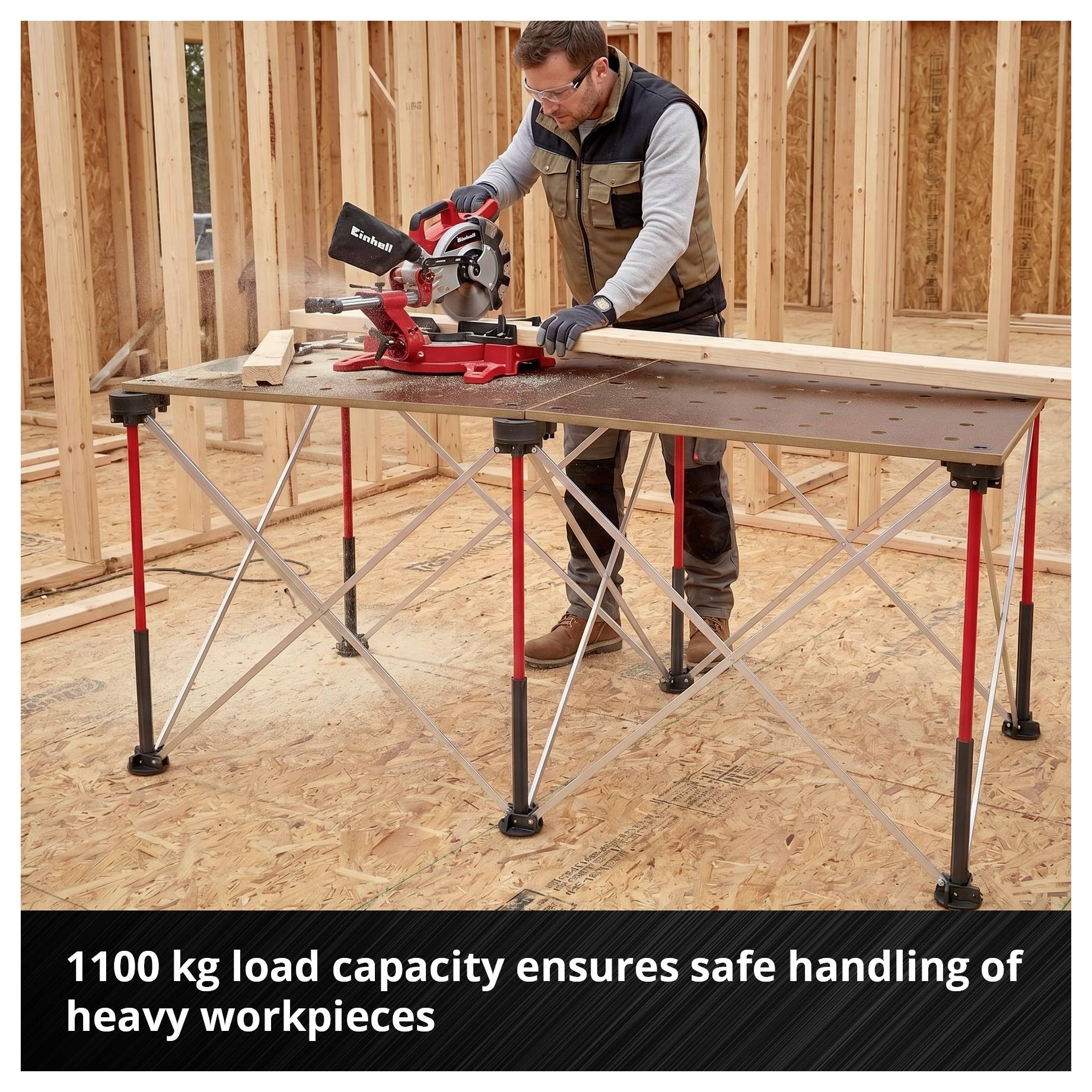 Einhell 461003 jeklo delovna stolica zložljivo 1100 kg (Š x V) 27 cm x 98.5 cm 3.96 kg 1 kos-3