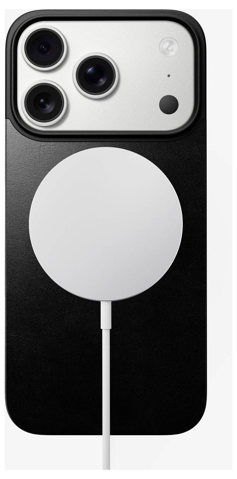 Nomad Magn. Leather Back MagSafe iPhone usnjeni ovitek iPhone 17 Pro črna NM014414858-1