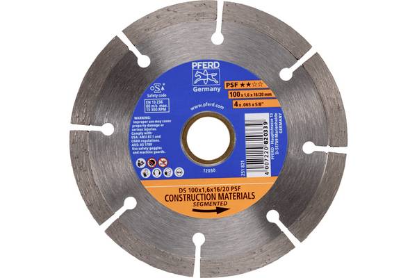 PFERD TOOLS 68300037 DS 100x1,6x16/20 START diamantna rezalna plošča Premer 100 mm Vrtina-Ø 20 mm opeka, armirani beton, kamen, beton 1 kos