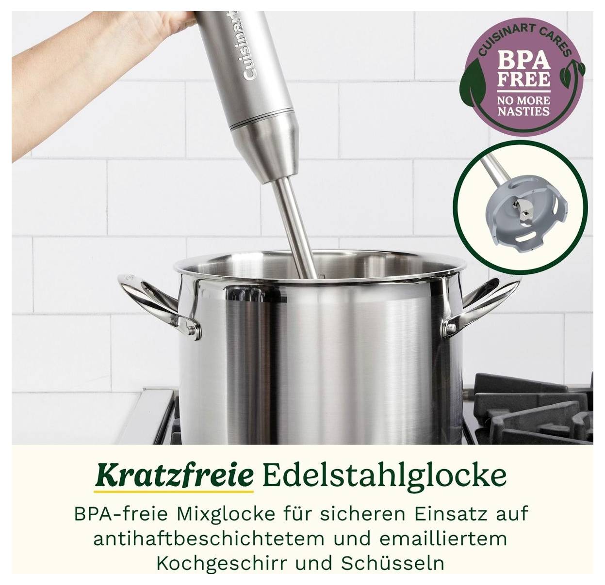 Cuisinart HB500E palični mešalnik 400 W brez BPA srebrna-4