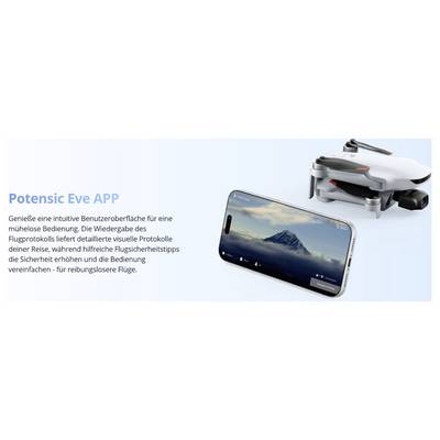 Potensic ATOM 3 Standard Kit kvadrokopter RtF letalska kamera, GPS funkcija siva-14