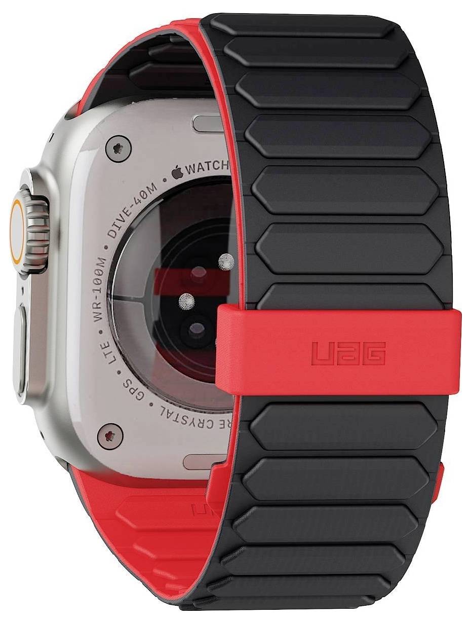 UAG Strap 42 mm, 44 mm, 45 mm, 46 mm, 49 mm pepelnato siva, lava Watch SE, Apple Watch 42 mm-3