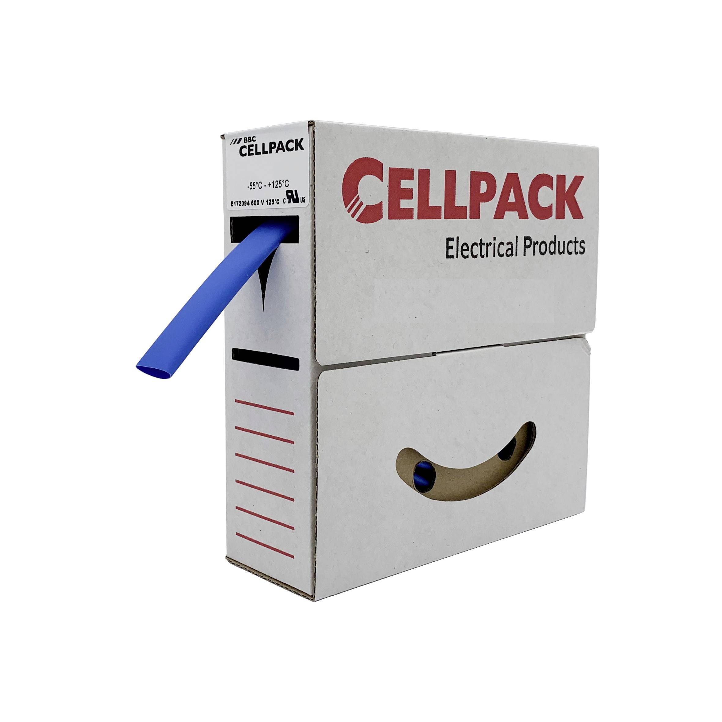 CellPack 127029 skrčljiva cev brez lepila modra 1.6 mm 0.8 mm Razmerje krčenja:2:1 15 m-0