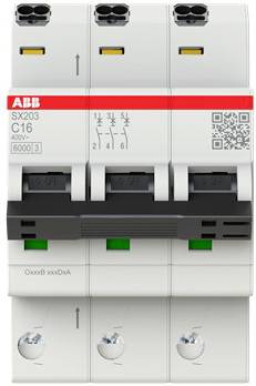 ABB 2CDS253003R0164 SX203-C16 avtomatska varovalka 16 A 440 V-0