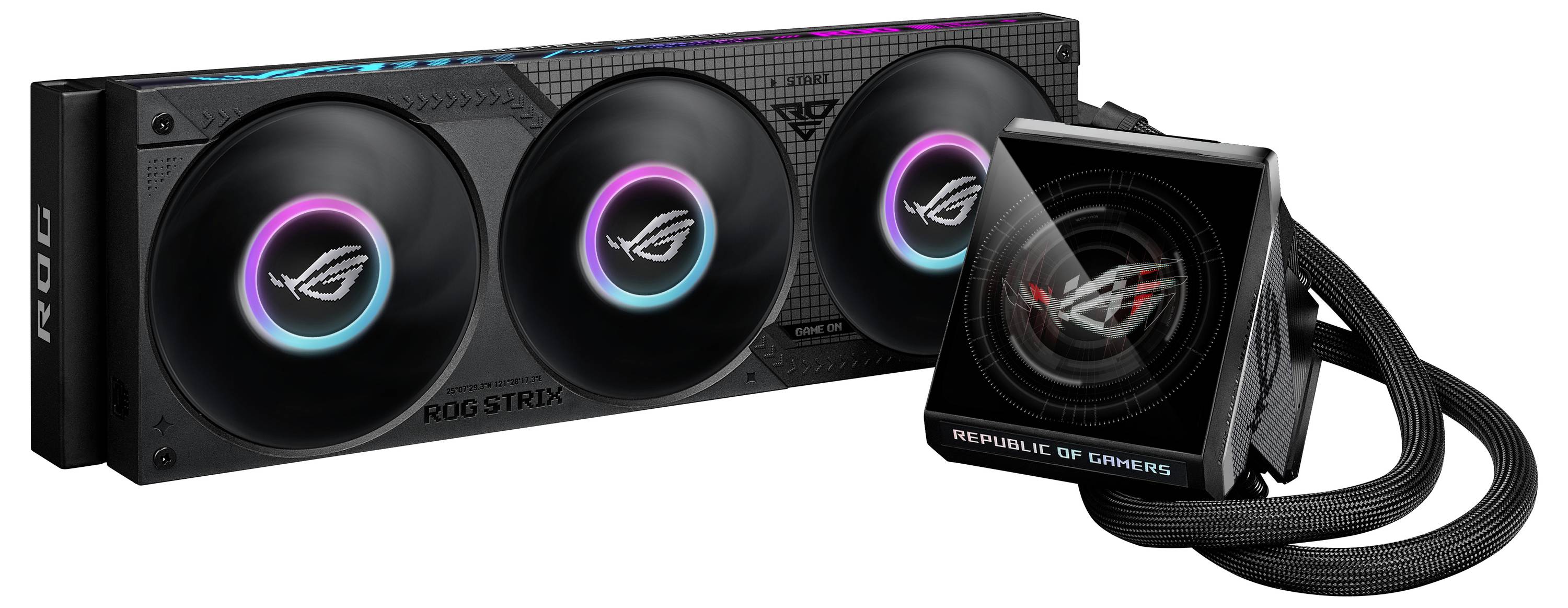 Asus ROG Strix LC IV 360 ARGB LCD komplet za vodno hlajenje-2