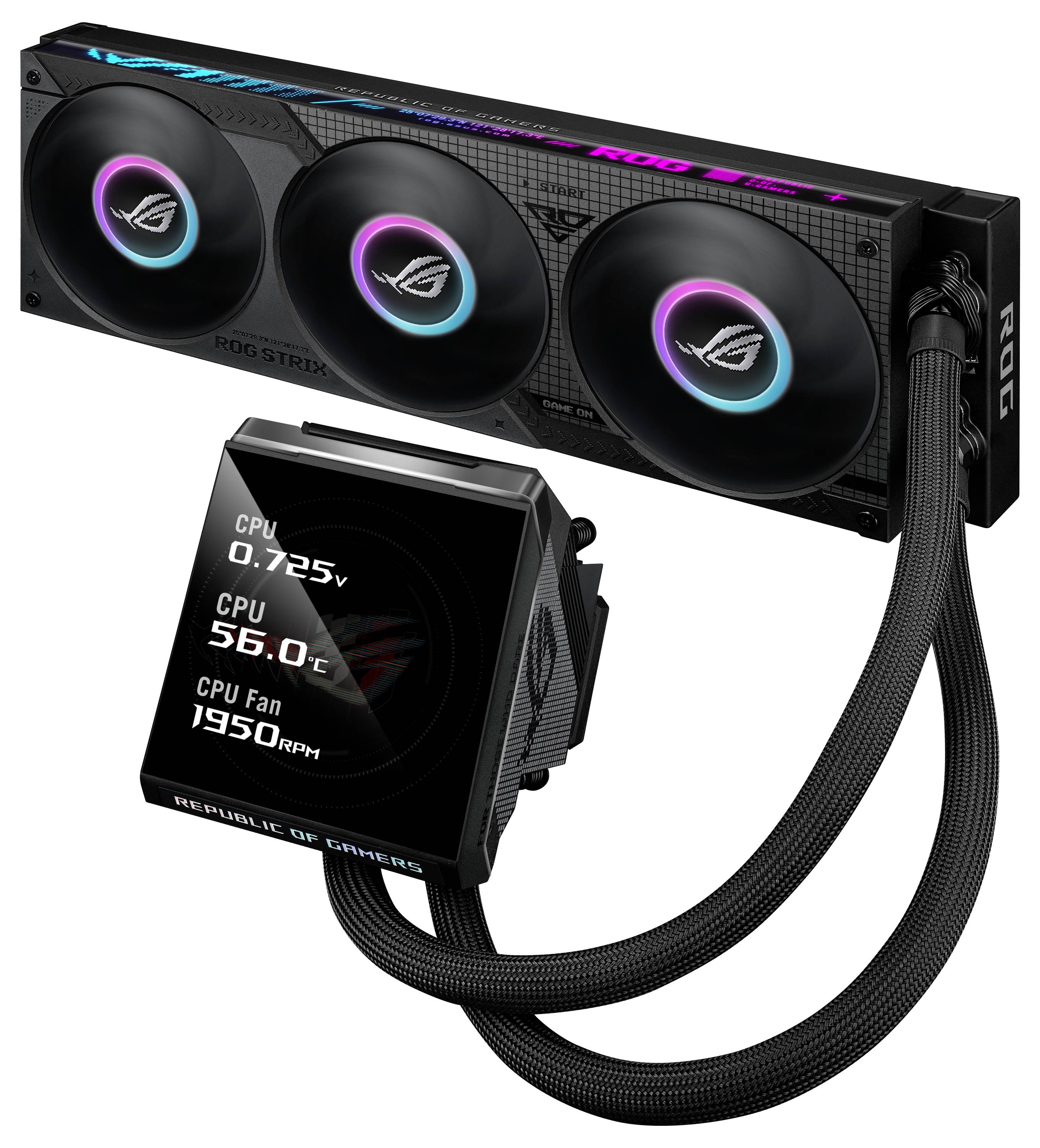 Asus ROG Strix LC IV 360 ARGB LCD komplet za vodno hlajenje-5