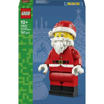 LEGO Icons komplet v škatli s povečano Božičkovo minifigurko, starost 10+, komplet 40820, 761 kosov.