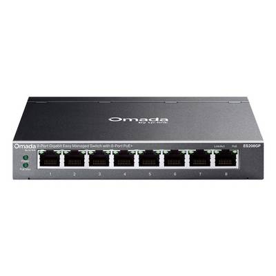 TP-LINK ES208GP Omada ES208GP V1 omrežno stikalo z možnostjo konfiguracije 8 vrat 16 GBit/s poe funkcija-0