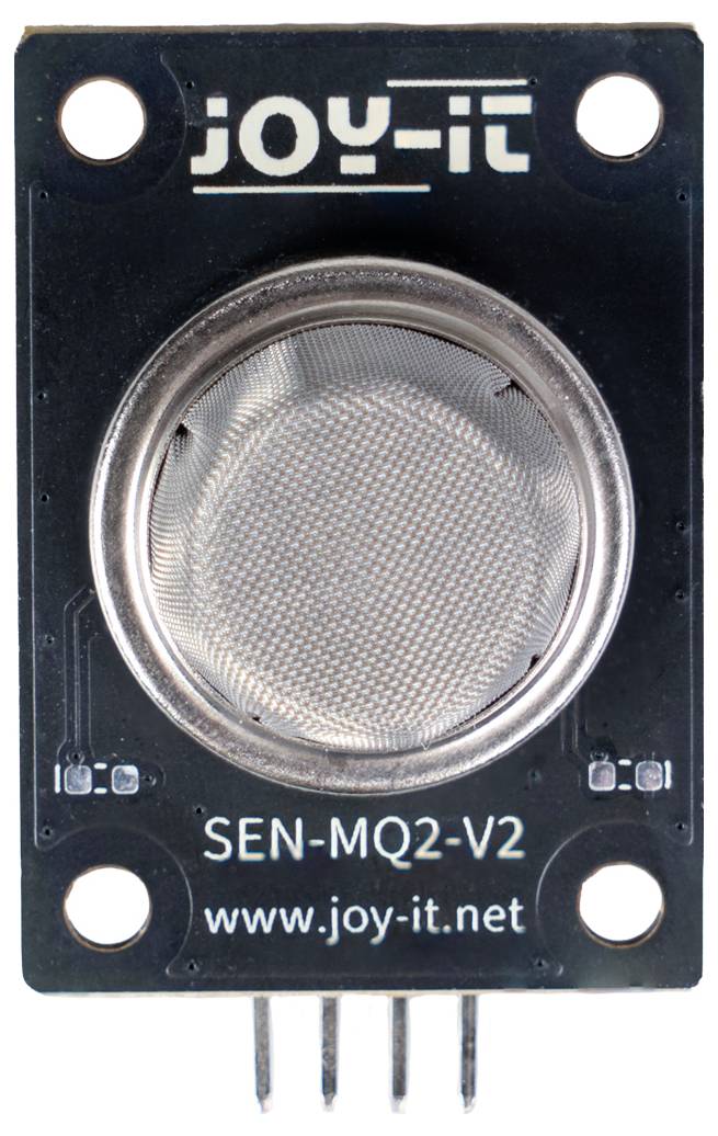 Modul senzorja plina Black Joy-IT SEN-MQ2-V2 s krožno mrežasto senzorja in štiri-pinskim konektorjem