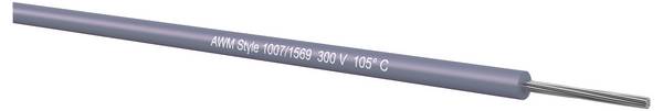 Kabeltronik 092247005 vezna pletenica 1 x 0.22 mm² siva 500 m