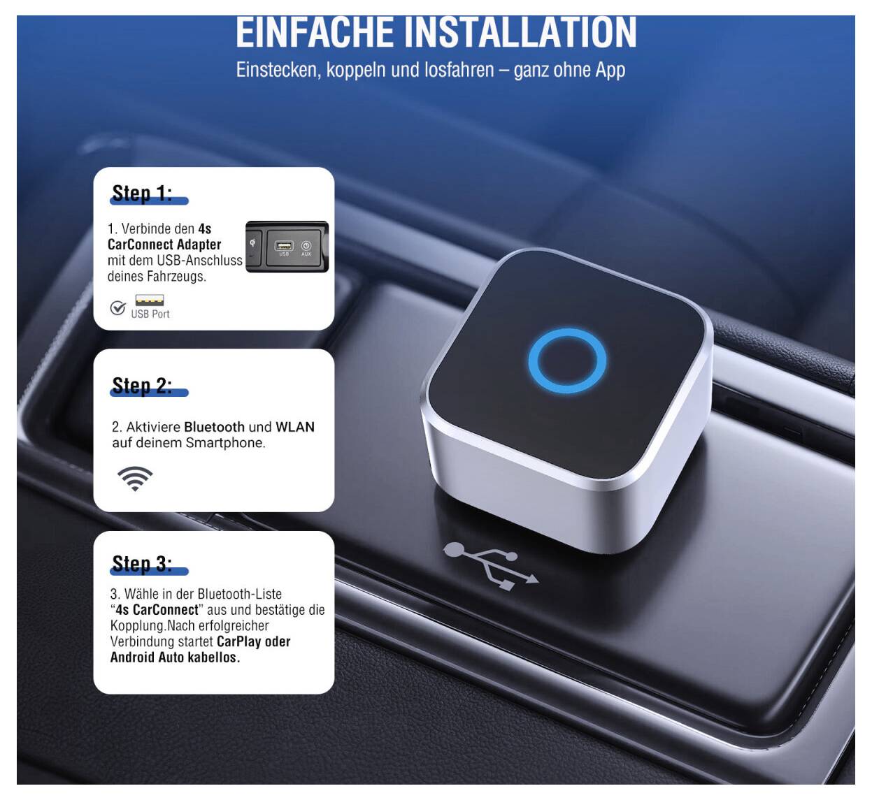 4Smarts 2in1 CarPlay / Android Auto Adapter-10