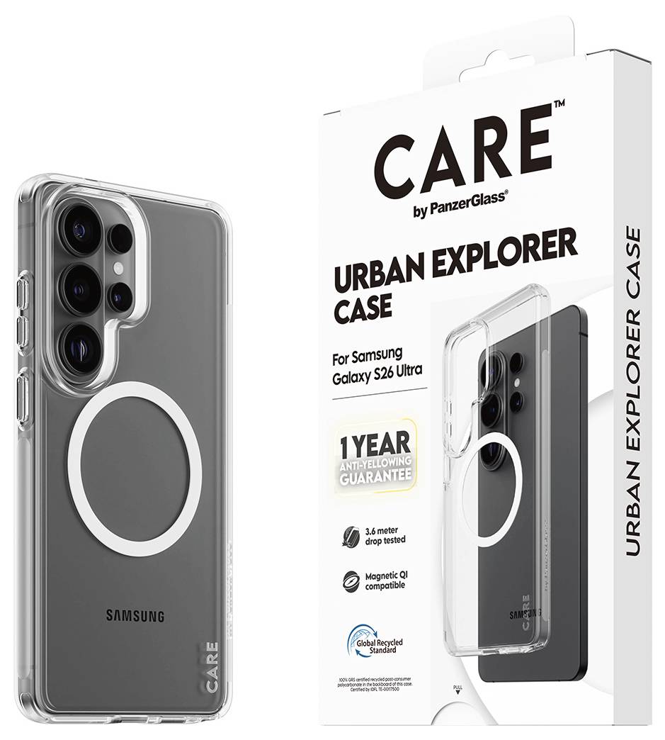 PanzerGlass CARE Urban Explorer hrbtni pokrov za mobilni telefon Samsung Galaxy S26 Ultra transparentna induktivno polnj-1