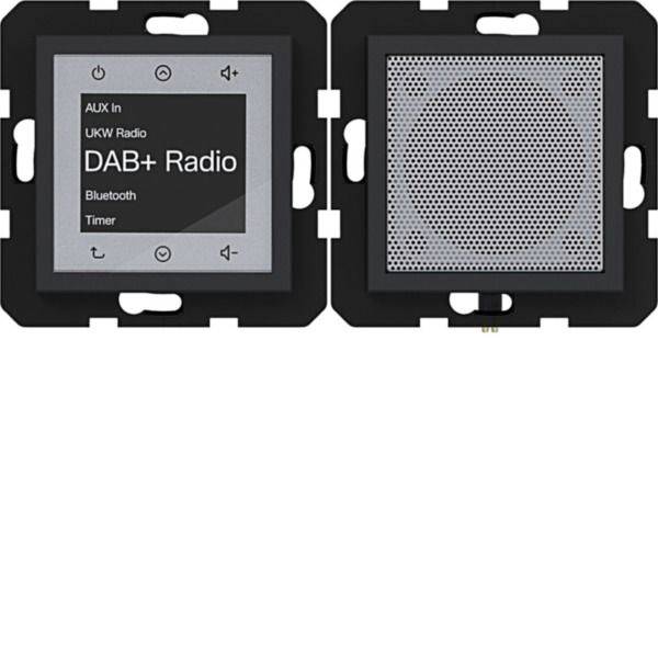 Hager podometni radio nočno črna (mat) WAN6110BM 1 kos